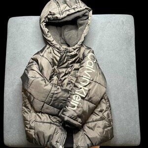 Black Calvin Klein Puff Coat Size 24mo